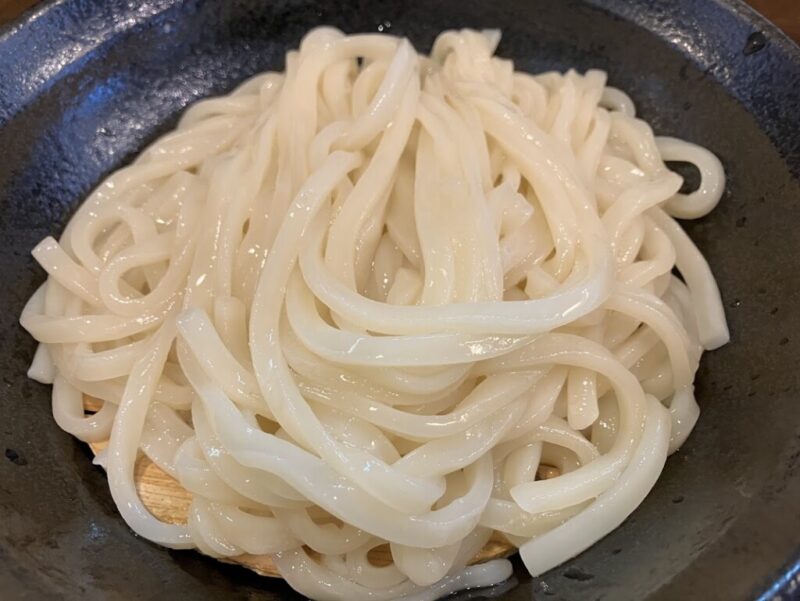 喜竹　カレーつけうどん　麺の写真