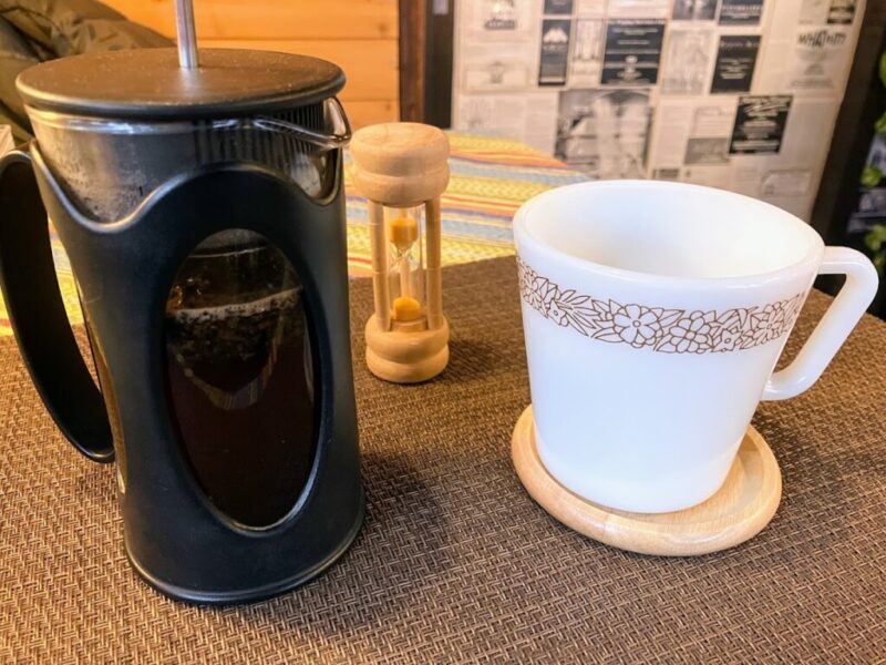 まぜおにのランチのホットコーヒーの写真1