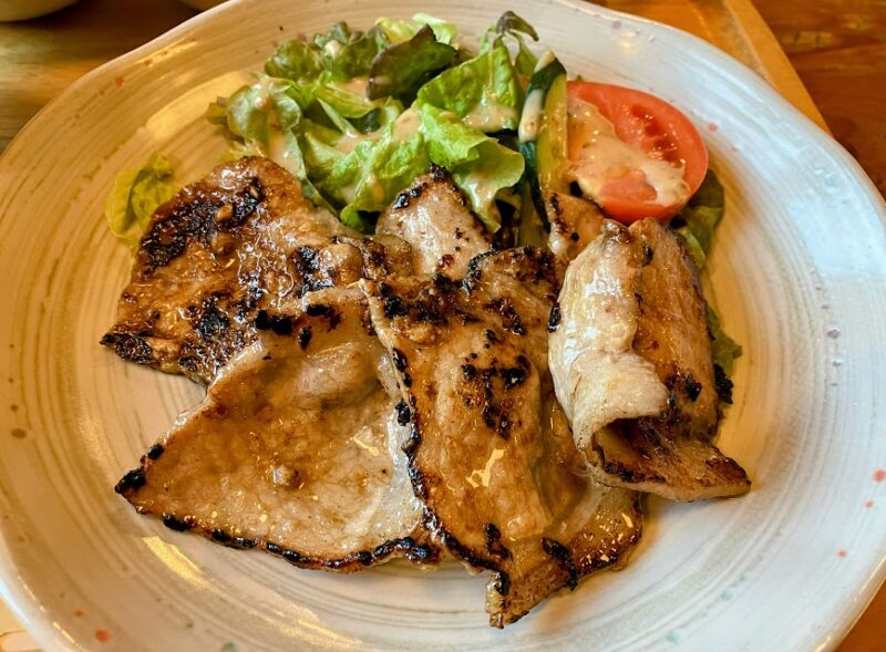 カントリー定食「豚肉のしょうが焼き」の写真