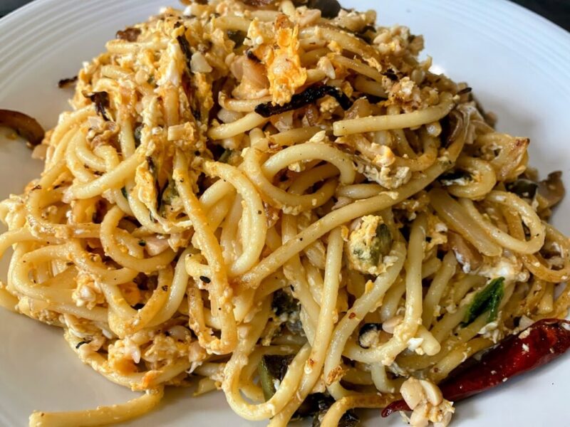 納豆サボテン卵とじの写真②