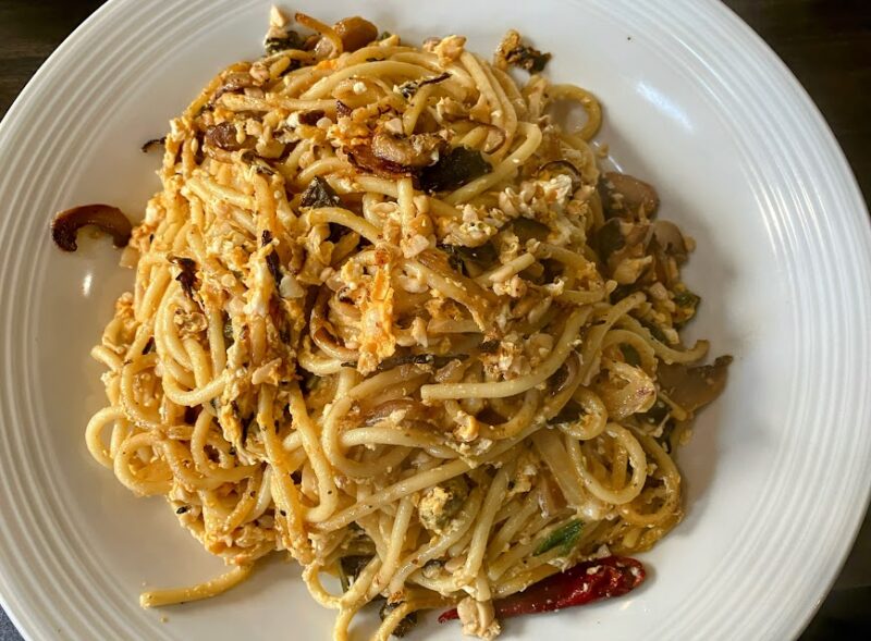 納豆サボテン卵とじの写真