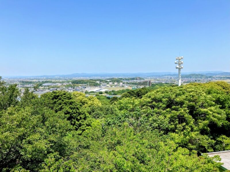 西尾市八ツ面山の展望台からの景色写真①