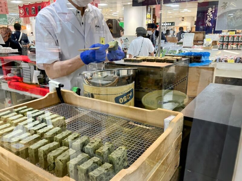 中田屋の実演販売の写真