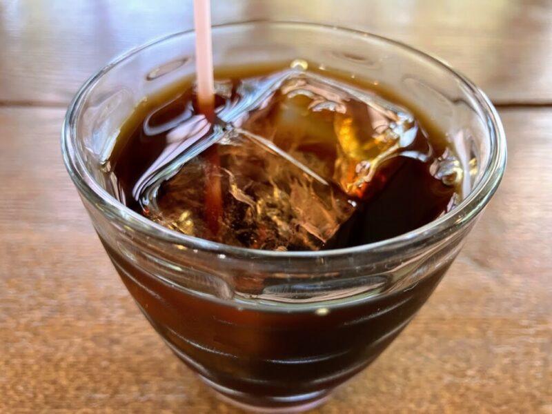 ひかりのさとファームレストランのアイスコーヒーの写真